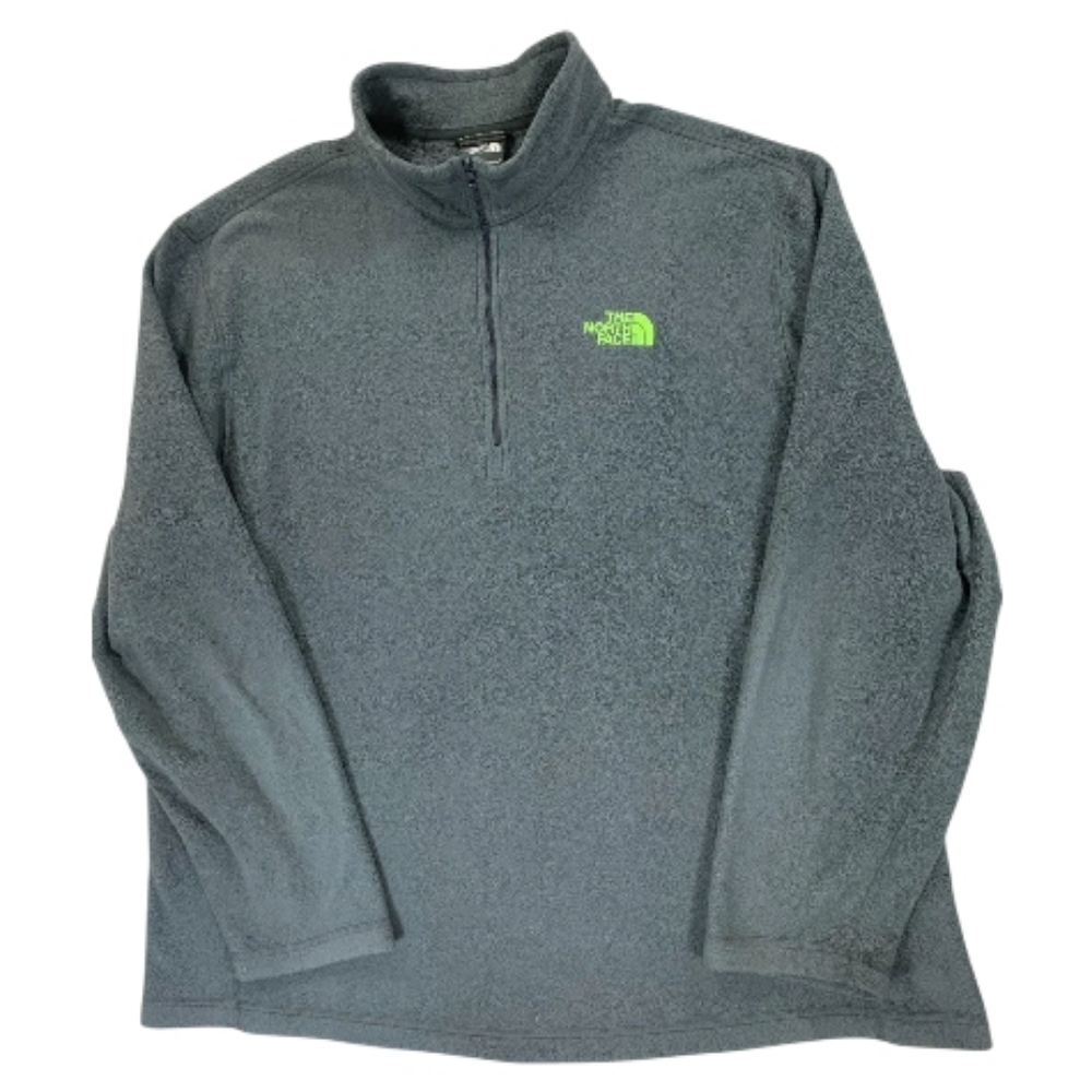 The North Face Half Dome 1/4 Zip Pullover (Men's Large) Gray - Picture 2 of 4